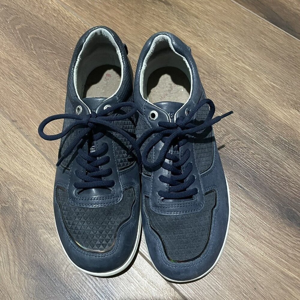 Birkenstock CINCINNATI SUEDE LEATHER Laceup Shoes Navy 38 E (no insoles)